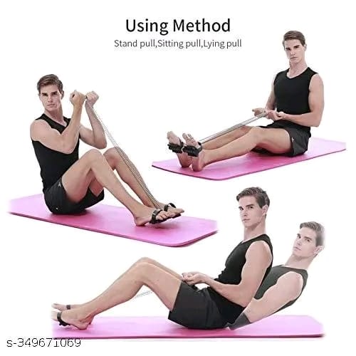 Tummy Trimmer Men and Women for Abs Workout Stomach Machine Exercise in Gym, Home for Abdominal Workout for man and women (BLACK)