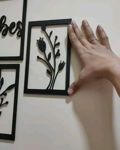 Arsh Craft Combo offer Wooden Wall Hanging For Home Decor shelf home Living Room, Decor, Balcony, Office Black Color